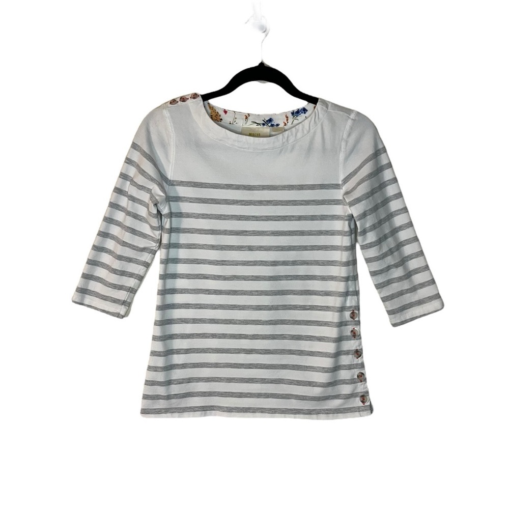 Maeve by Anthropologie striped button-detail top size XS - Picture 10 of 12